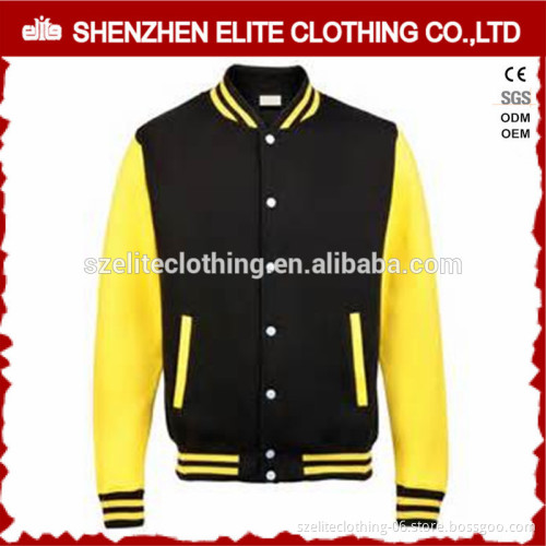 yellow and black embroidered patches letterman jacket buttons